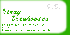 virag drenkovics business card