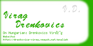 virag drenkovics business card